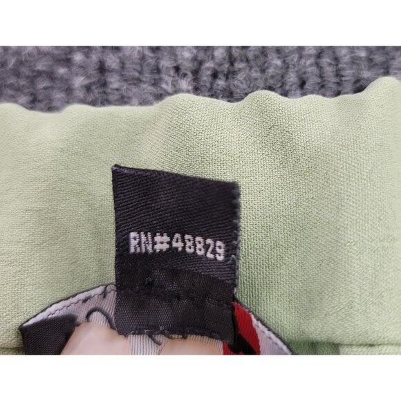 Love Womens Plus 3X Light Green Elastic Waist Shorts Gold Buttons Zip Closure - Picture 9 of 9